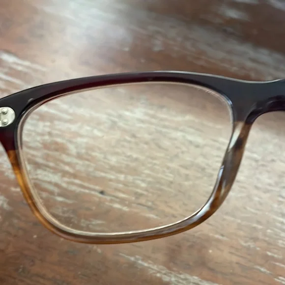 Oliver PeoplesLA Ashton brown eyeglasses with brown OliverPeoples LA case - Picture 14 of 17